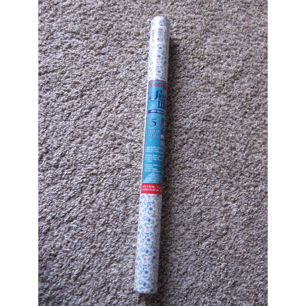 NEW Con-tact Contact‎ Brand Villa Flora Mat Shelf Drawer Liner Adhesive 5' Roll!